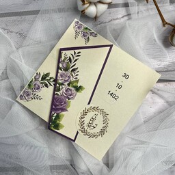 کارت عروسی 100 عددی با چاپ رنگی و کیفیتی بی نظیر طرح کد324