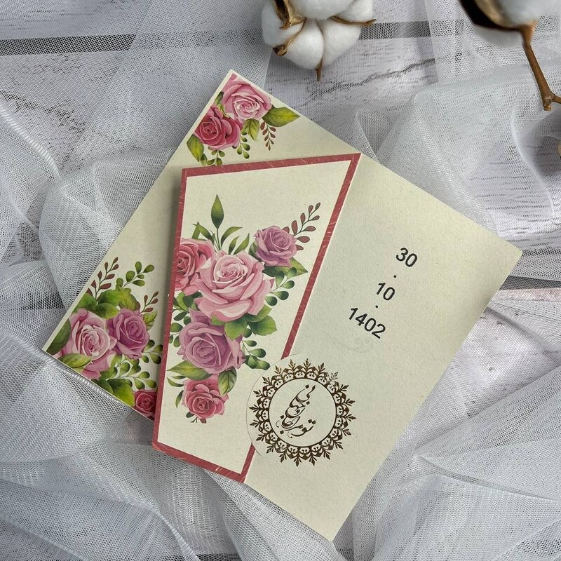 کارت عروسی 100 عددی با چاپ رنگی و کیفیتی بی نظیر طرح کد336