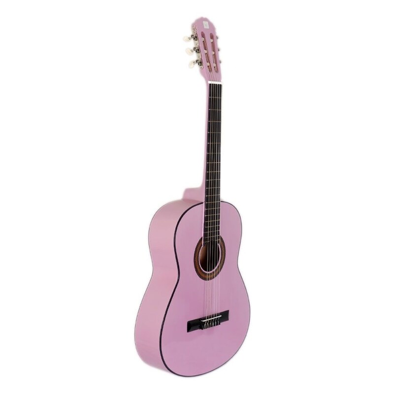گیتار کلاسیک دیاموند رنگ بنفش همراه با سافت کیس ضدضربه و پیک(مضراب گیتار) و ارسال رایگان