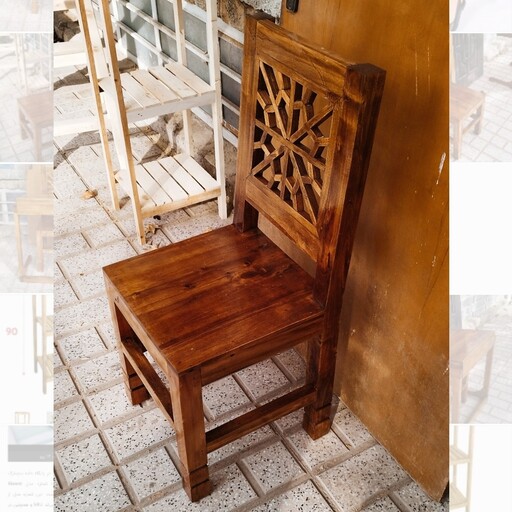 صندلی چوبی سنتی،رنگ به سفارش مشتری