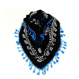 گلونی منگوله دار (روسری سنتی ) سایز بزرگ در چند رنگ مختلف