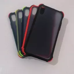 کاور، گارد، قاب گوشی آیفون ایکس  iphone x پشت مات ضد ضربه antishock رنگ ثابت