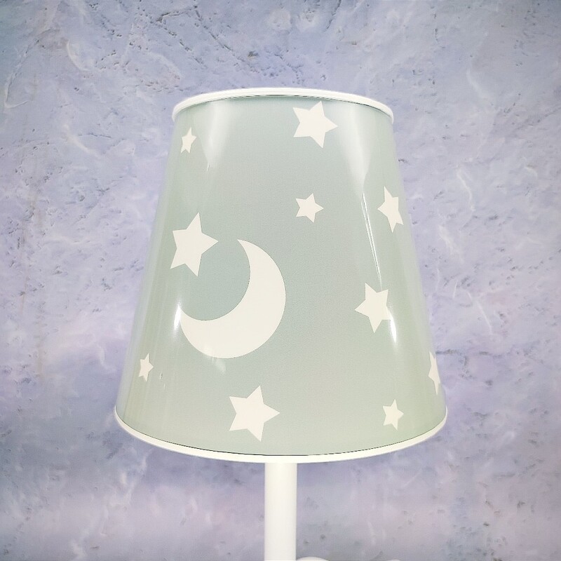 اباژور  رومیزی اتاق کودک طرح ماه و ستاره طوسی 