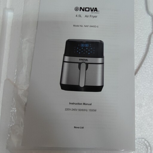 سرخ کن 4.5 لیتر NOVA بدون روغن  3440 نوا  اصلی Nova 4.5 litr