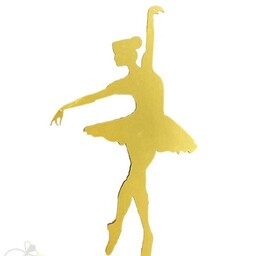 آویز بالرین رنگ طلایی قابل استفاده برای تزئین و پرده های کریستالی 