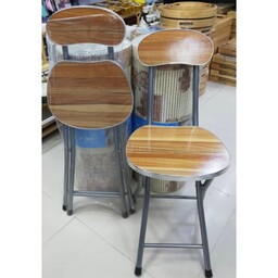 صندلی  تاشو اسکلت فلزی چوبی پشت دار

Metal frame wooden chair

