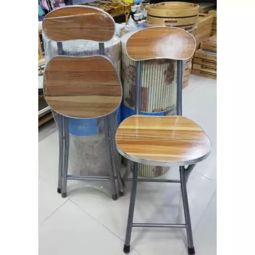 صندلی  تاشو اسکلت فلزی چوبی پشت دار

Metal frame wooden chair

