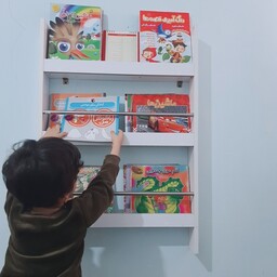 کتابخانه کودک 3 قفسه mdf
