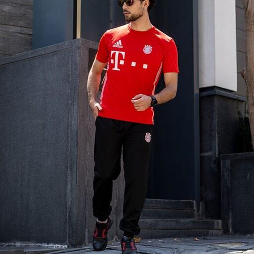 ست تیشرت شلوار بایرن مونیخ Bayern Munich مردانه و پسرانه 
فری سایز برای لارج و ایکس لارج
