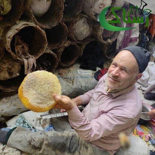 عسل  طبیعی  باموم خودبافت سبدگیاهی تبریز رستاک (یک کیلو یی) آذربایجان1