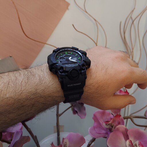 ساعت مردانه جیشاک کاسیو Casio دوزمانه موتور ژاپن مشکی 