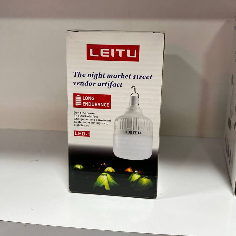 لامپ شارژی حبابی برند Leitu مدل LED-1 لامپ ال ای دی شارژی لیتو مدل Leitu 20W LED 