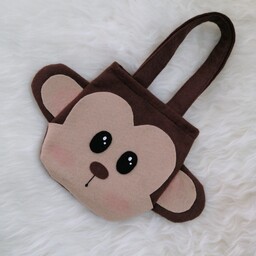 کیف بچگانه نمدی افران طرح میمون