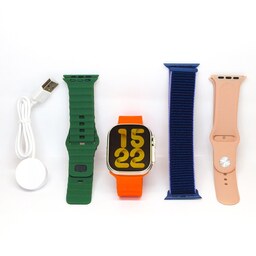 ساعت هوشمند Keqiwear WS-E9 ULTRA با 4 عدد بند طرح اپل واچ اولترا 49 میلیمتری