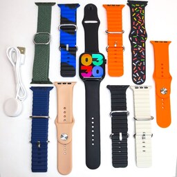 ساعت هوشمند Fere Fit WS-X100 Plus طرح اپل واچ سری 9 با 10 عدد بند هدیه - مناسب هدیه به آقایان و خانم ها