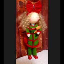 عروسک روسی،60 سانتی،با قابلیت ایستادن.با موهای فر زیبا.