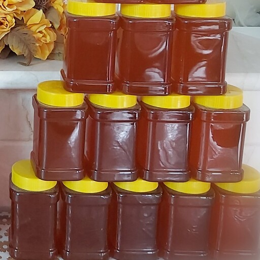 عسل تغذیه درجه یک دامنه اشترانکوه  (همراه با تغذیه شهد گل و آب عسل) خرید مستقیم از زنبوردار  پک پنج کیلویی