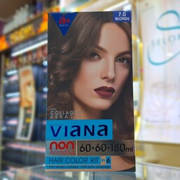 کیت رنگ موی بدون آمونیاک ویانا 7.0سری زنانه  Viana Hair Color Kit

