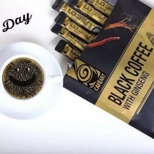 قهوه فوری با جینسینگ (4 ساشه ) black coffee with ginseng 