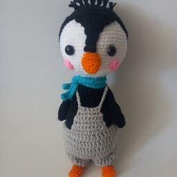 عروسک بافتنی پنگوئن 