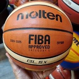  توپ بسکتبال طرح  مولتن GL5x چرمی  سایز 5