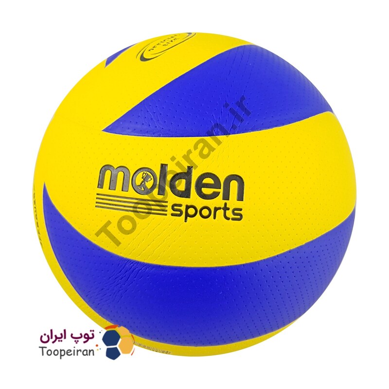 توپ والیبال مولدن  Molden رویه چرمی سایز5اصلی رنگ زرد