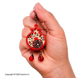 گوشواره مدل شب یلدا طرح انار کد b.11.60