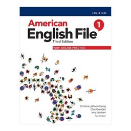 کتاب امریکن انگلیش فایل 1 ویرایش سوم سایز کوچک وزیری American English File 3rd Edition