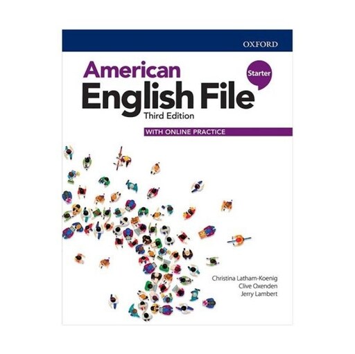 کتاب امریکن انگلیش فایل استارتر ویرایش سوم سایز کوچک وزیری American English File 3rd Edition Starter