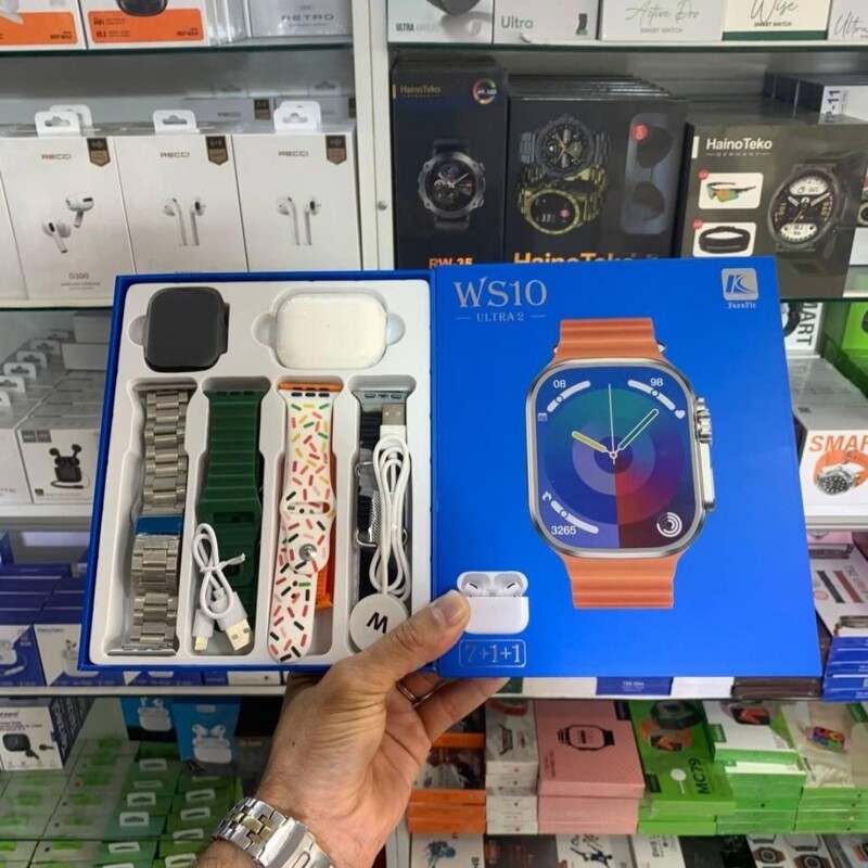 ساعت هوشمند همراه با ایرپاد 7تابندمختلف حالت ورزشی