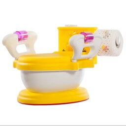 توالت فرنگی موزیکال کودک (قصری) سامیا  تویز  Samya Toys  رنگ زرد 