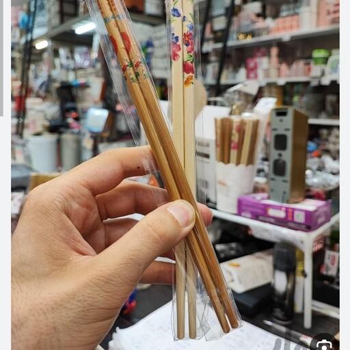 قاشق ژاپنی چاپستیک جفتی