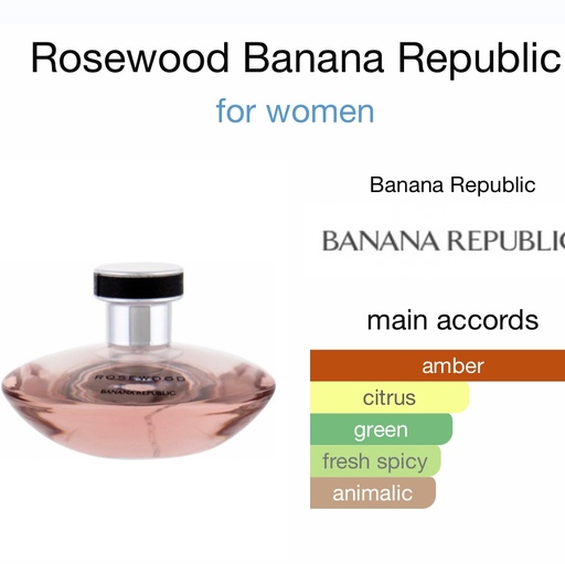 عطر ادکلن زنانهRosewood از برند Banana Republic محصول کشور کانادا سایز 100ml ادوپرفیوم