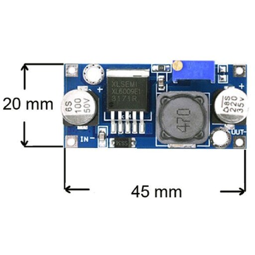 ماژول مبدل افزاینده مدل DC-DC XL6009.LM2577