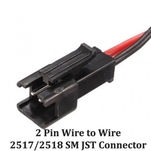 کانکتور SM 2pin سیم سیلیکون قوی دار مادگی Pin SM Connector سوکت سیم نسوز