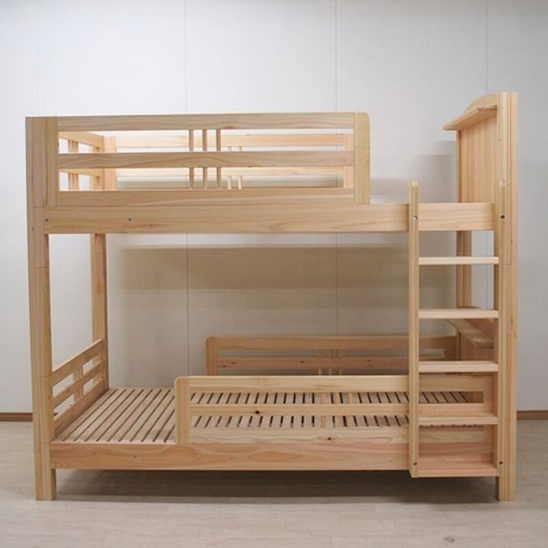 تخت خواب دو طبقه چوبی