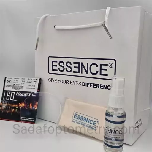 عدسی آنتی رفلکس 1.60فشرده essence و نشکن -