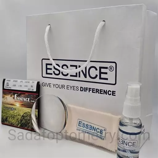 عدسی essence آنتی رفلکس فتوکرومیکTransitionرنگ دودی با تیرگی متوسط به بالا و سرعت رنگ گرفتگی بالا(بدون ته رنگ در نور اتا