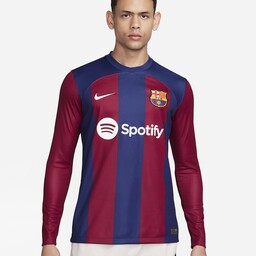 پیراهن اول بارسلونا آستین بلند 2023  2024  به همراه شورت ورزشی
