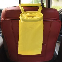 کیف زباله خودرو   دارای دهانه قابل ارتجاع و کشی جنس برزنتی آب گریز قابل شستشو