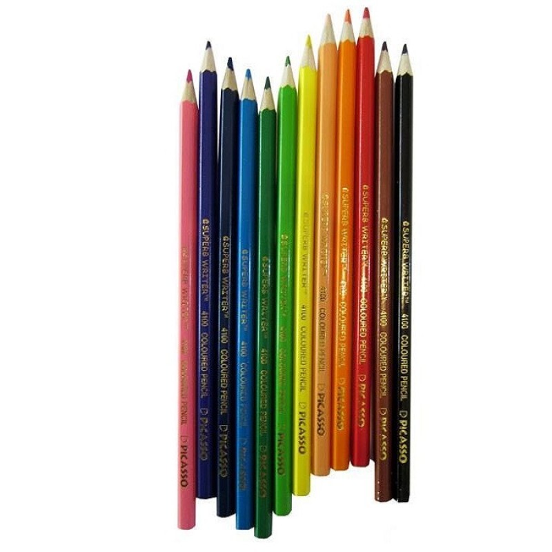 مداد رنگی 12 رنگ پیکاسو مدل دختر بچه