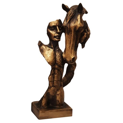 مجسمه مدل اسب و نیم تنه انسان