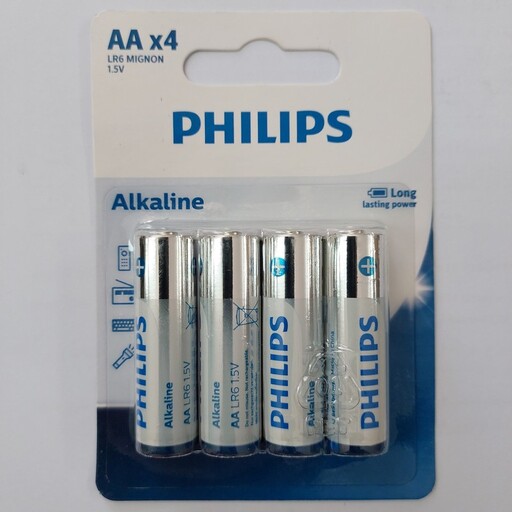 باتری قلمی فیلیپس مدل Alkaline LR6A4B/40 بسته چهار عددی