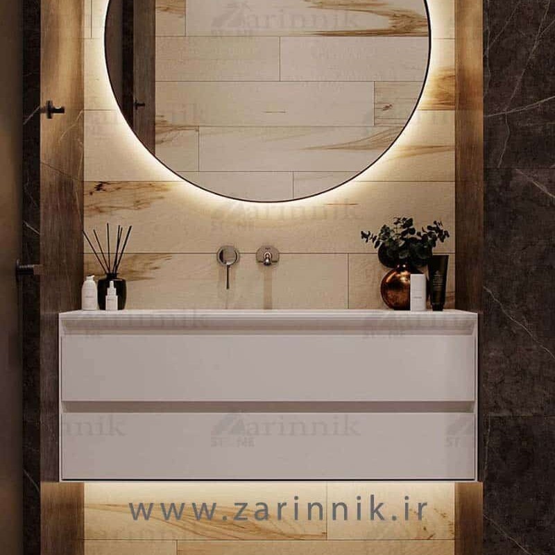 آینه دستشویی مدرن زرین نیک مدل AD013