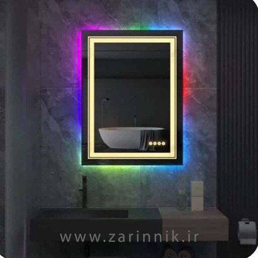 آینه دستشویی مدرن زرین نیک مدل AD071
