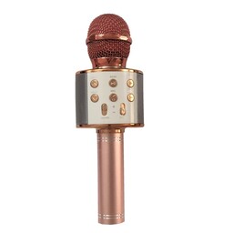 میکروفون اسپیکر مدل WS-858 - صورتی روشن