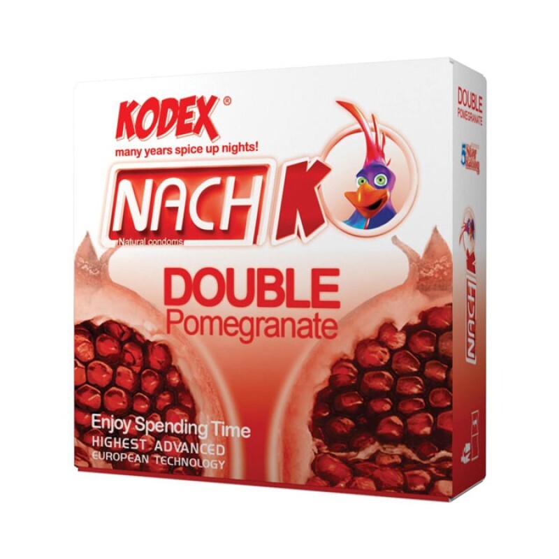 کاندوم کدکس مدل Double Pomegranate بسته 3 عددی