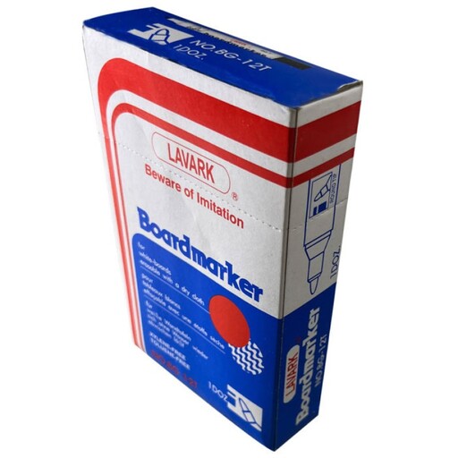 ماژیک وایت برد لاوارک مدل BG-12T بسته 12 عددی - اصالت و سلامت فیزیکی کالا, آبی