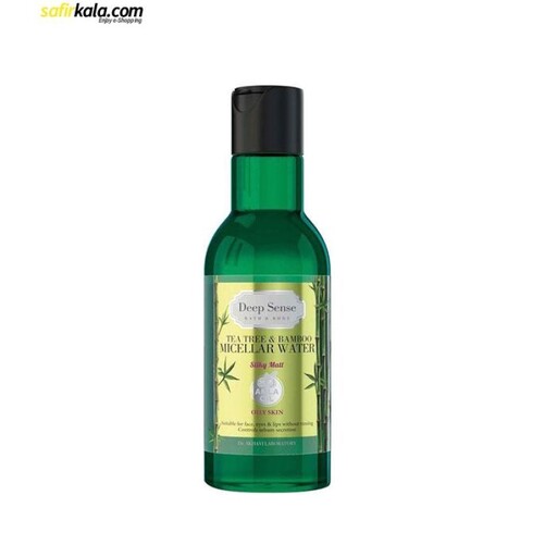 محلول پاک کننده آرایش صورت دیپ سنس مدل tea tree &amp; bamboo حجم 160 میلی لیتر