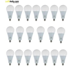 لامپ ال ای دی 15 وات بروکس مدل A70 پایه E27 بسته 20 عددی - یک سال ضمانت تعویض بی قید و شرط بروکس از تاریخ خرید, آفتابی